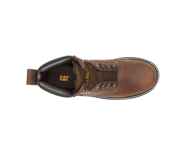 Botas De Trabajo Caterpillar Second Shift Hombre Marrom Oscuro | LISDY-0652