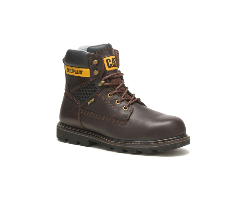 Botas De Trabajo Caterpillar Structure Cool Composite Puntera Hombre Marrom Oscuro | KLTCN-0915