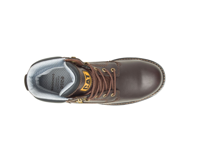 Botas De Trabajo Caterpillar Structure Cool Composite Puntera Hombre Marrom Oscuro | KLTCN-0915