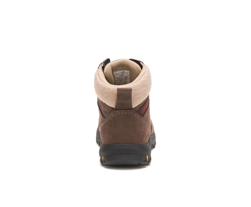 Botas De Trabajo Caterpillar Tess Steel Puntera Mujer Chocolate | FARTX-0574