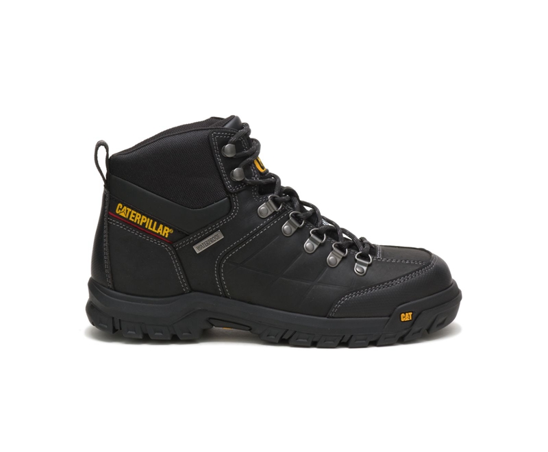 Botas De Trabajo Caterpillar Threshold Impermeables Steel Puntera Hombre Negros | BFDUX-5186