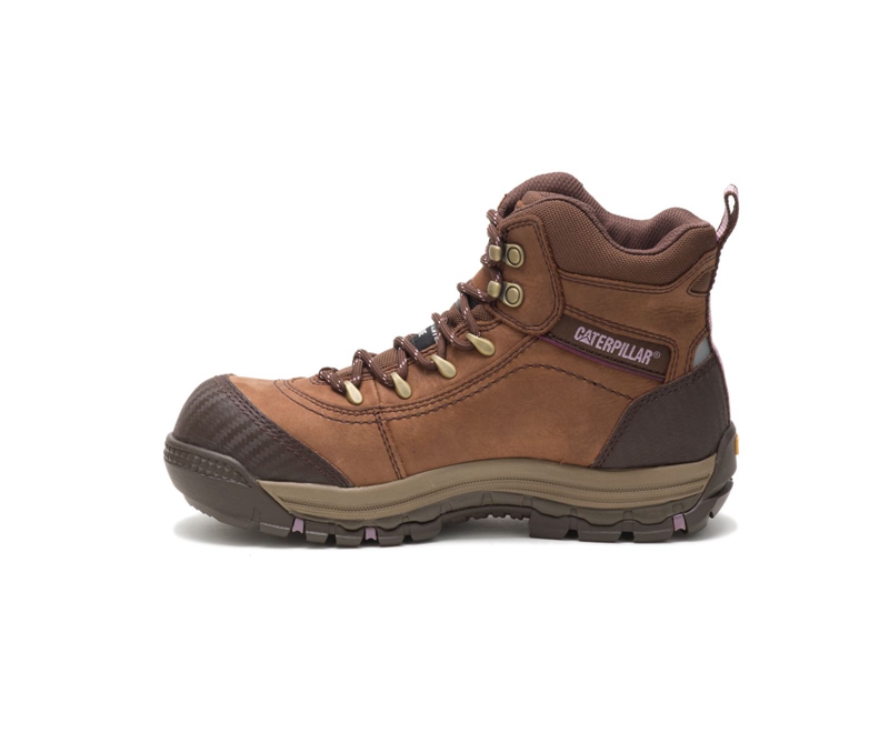 Botas Impermeables Caterpillar Ally Impermeables Composite Puntera Mujer Marrom | VYUDO-8104