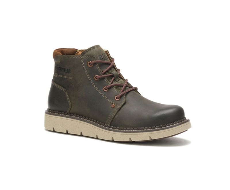 Botas Impermeables Caterpillar Covert Mid Hombre Verde Oliva | IUMDP-9854