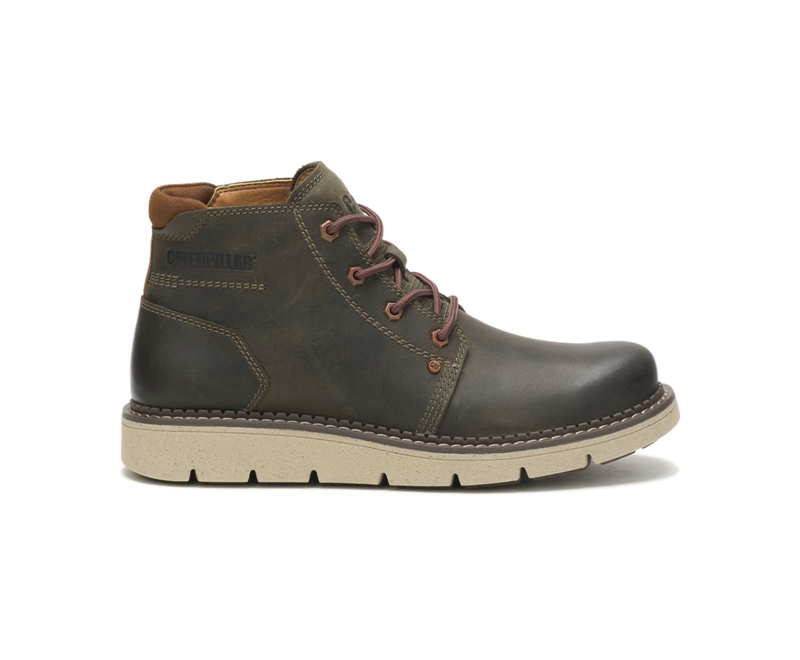 Botas Impermeables Caterpillar Covert Mid Hombre Verde Oliva | IUMDP-9854