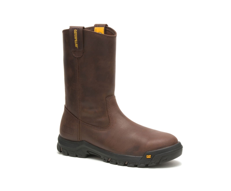 Botas Impermeables Caterpillar Drawbar Steel Puntera Hombre Marrom | HVXSL-5072