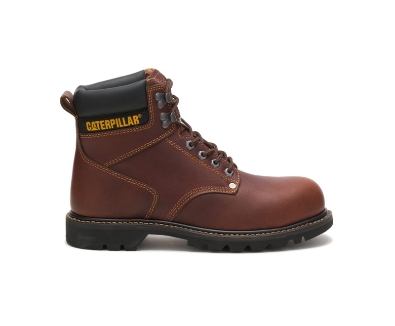 Botas Montaña Caterpillar Second Shift Steel Puntera Hombre Marrom | YPZEH-4950