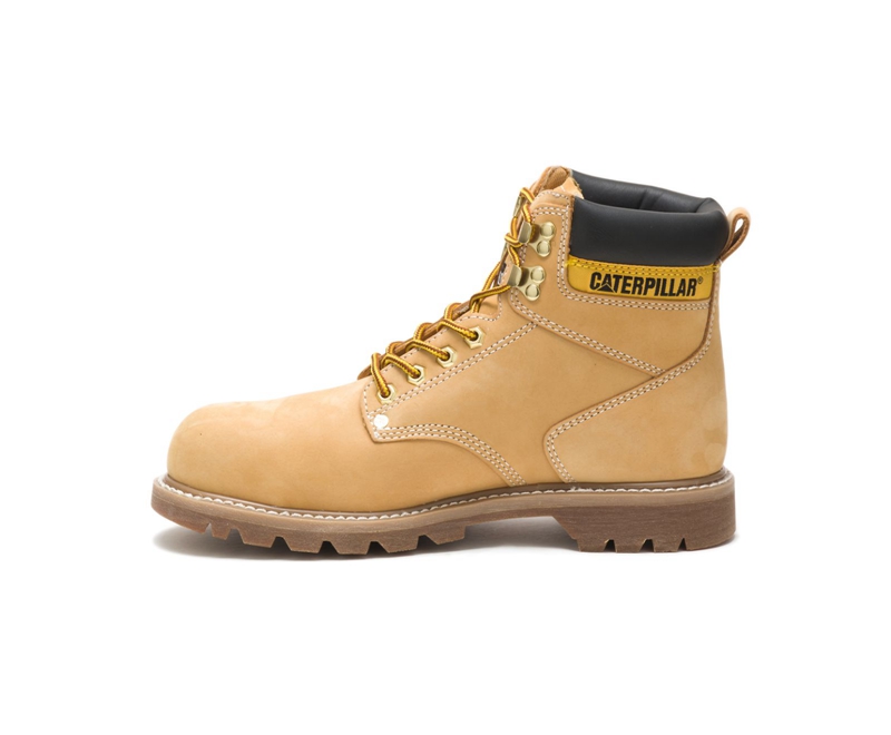 Botas Para Caminar Caterpillar Second Shift Steel Puntera Hombre Naranjas | KNMRX-7012