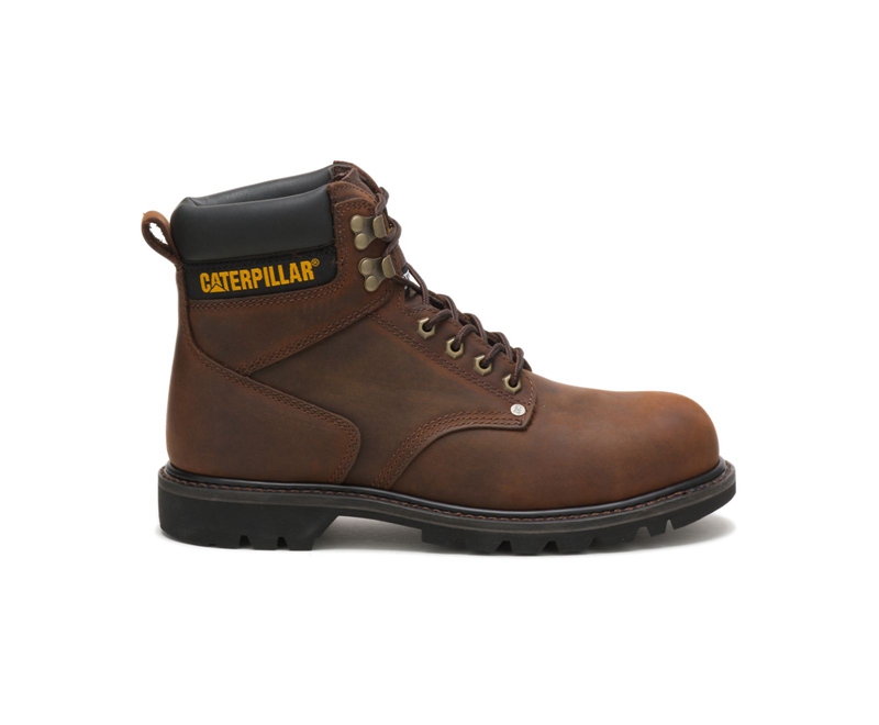 Botas Para Caminar Caterpillar Second Shift Steel Puntera Hombre Marrom Oscuro | KRVIQ-4086