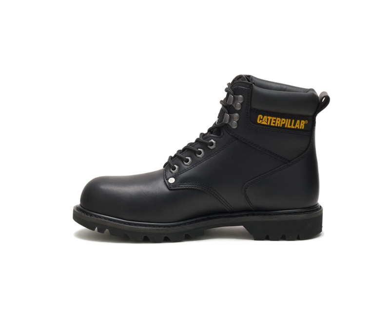 Botas Para Caminar Caterpillar Second Shift Steel Puntera Hombre Negros | MSAJG-6812