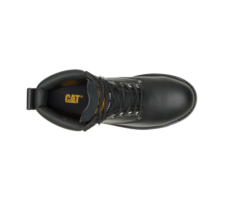 Botas Para Caminar Caterpillar Second Shift Steel Puntera Hombre Negros | MSAJG-6812