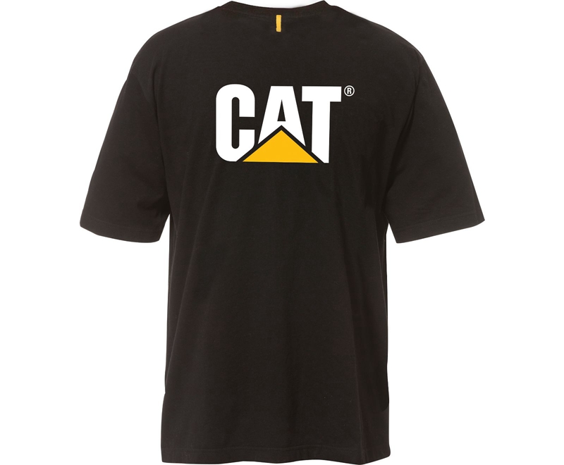 Camiseta Caterpillar Trademark Hombre Negros | XLJZO-1309