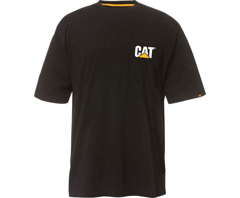 Camiseta Caterpillar Trademark Hombre Negros | XLJZO-1309