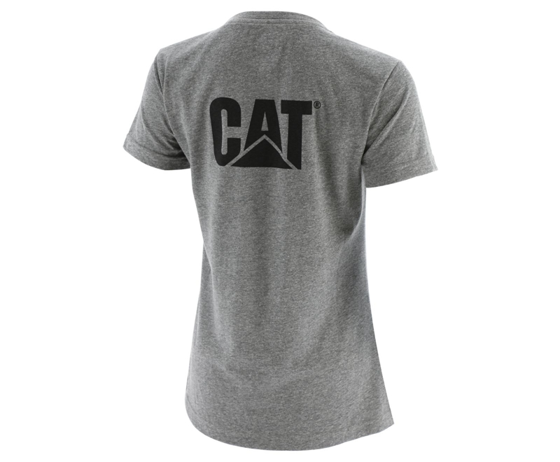 Camiseta Caterpillar Trademark Mujer Grises | MDYCH-9863