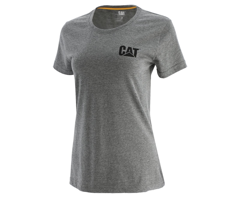 Camiseta Caterpillar Trademark Mujer Grises | MDYCH-9863