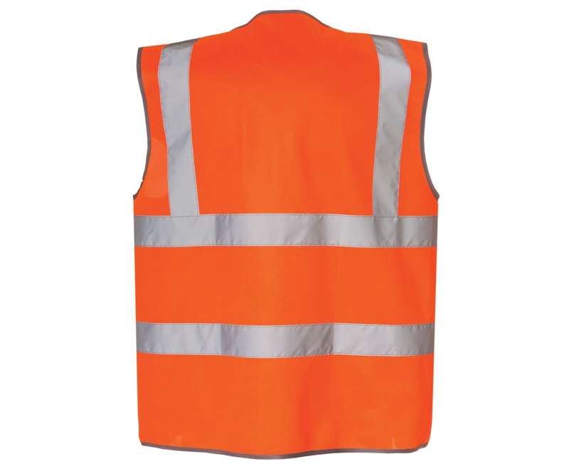 Chalecos Caterpillar Hi-Vis Zip Hombre Naranjas | XHDMB-4918