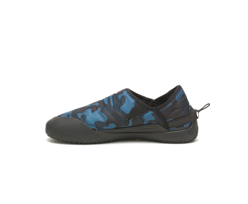 Mocassins Caterpillar Crossover Hombre Azules Negros | IAQHU-9125