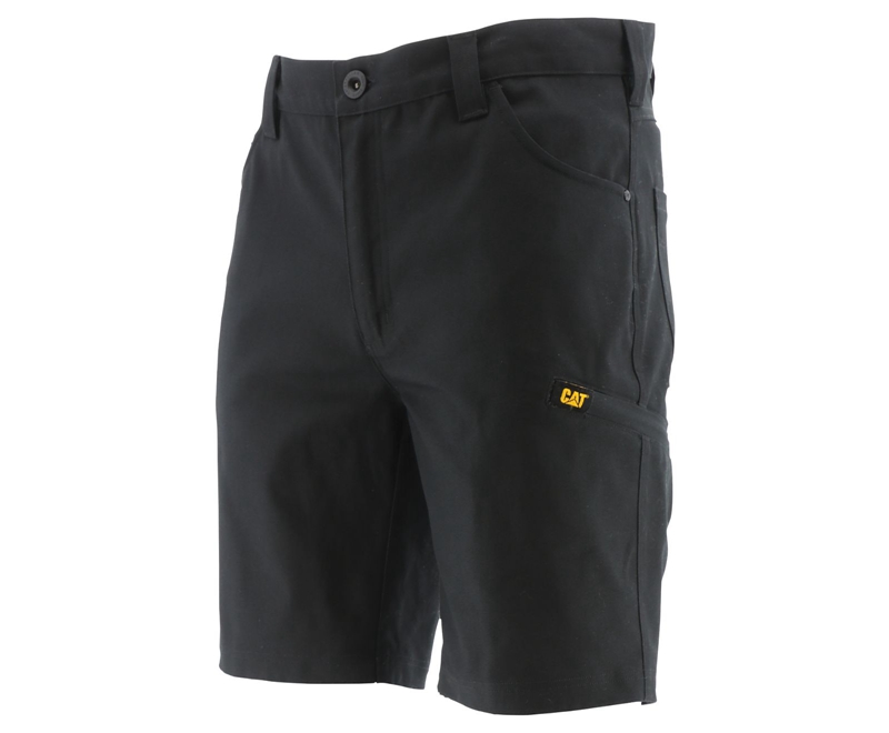 Pantalones Caterpillar Stretch Lona Utility Hombre Negros | FDRJY-1876