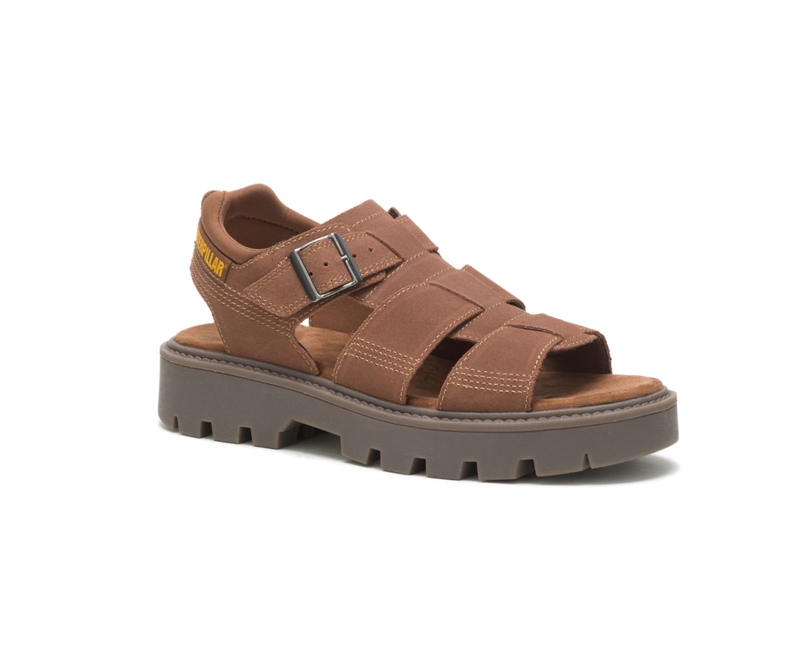 Sandalias Caterpillar Rigor Hombre Marrom Oscuro | XAWPF-2976