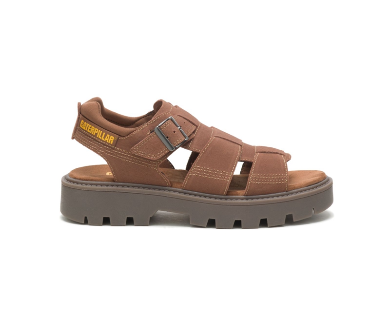 Sandalias Caterpillar Rigor Hombre Marrom Oscuro | XAWPF-2976