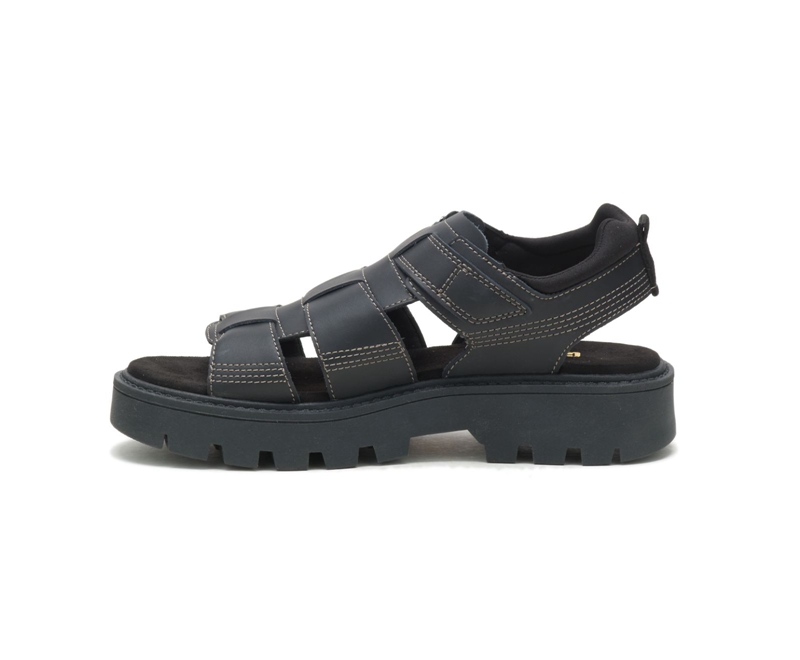 Sandalias Caterpillar Rigor Mujer Negros | RKNEV-4813