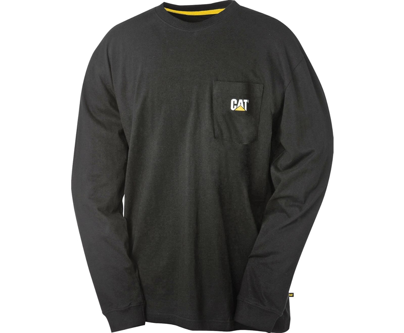 Sudaderas Caterpillar Trademark Pocket Long Sleeve Hombre Negros | ERBSD-9842