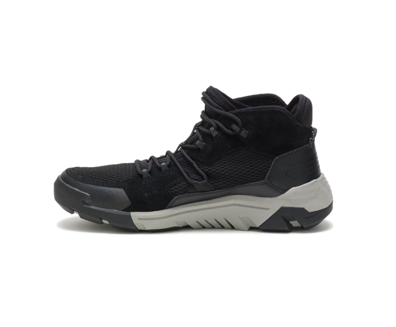 Tenis Caterpillar Crail Mid Hombre Negros | WGEJY-7354