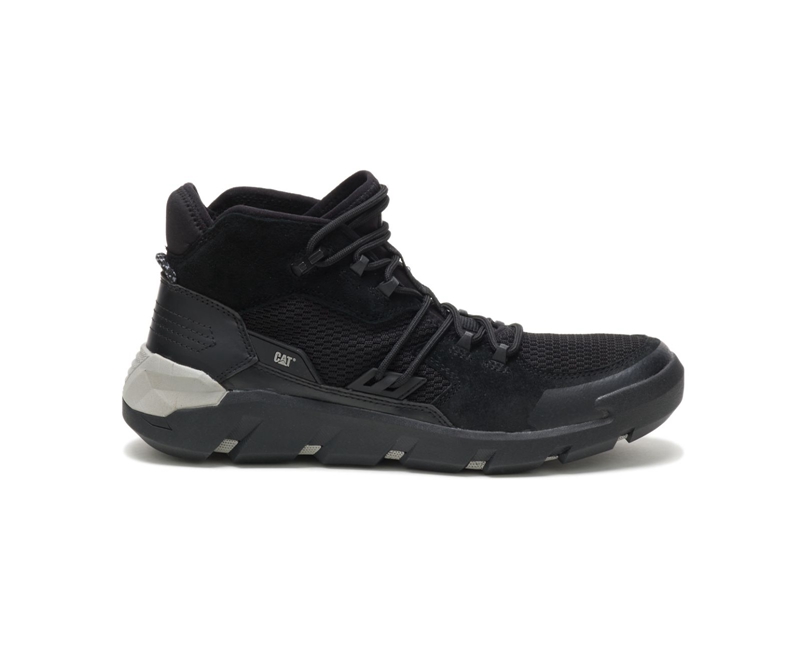 Tenis Caterpillar Crail Mid Hombre Negros | WGEJY-7354