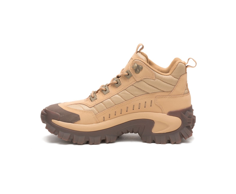 Tenis Caterpillar Intruder Mid Hombre Beige Oscuro | XFVYA-5927