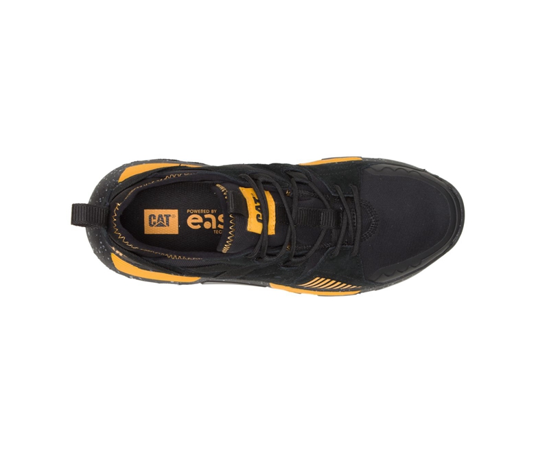 Tenis Caterpillar Raider Deporte Hombre Negros Amarillos | EXJCD-6179