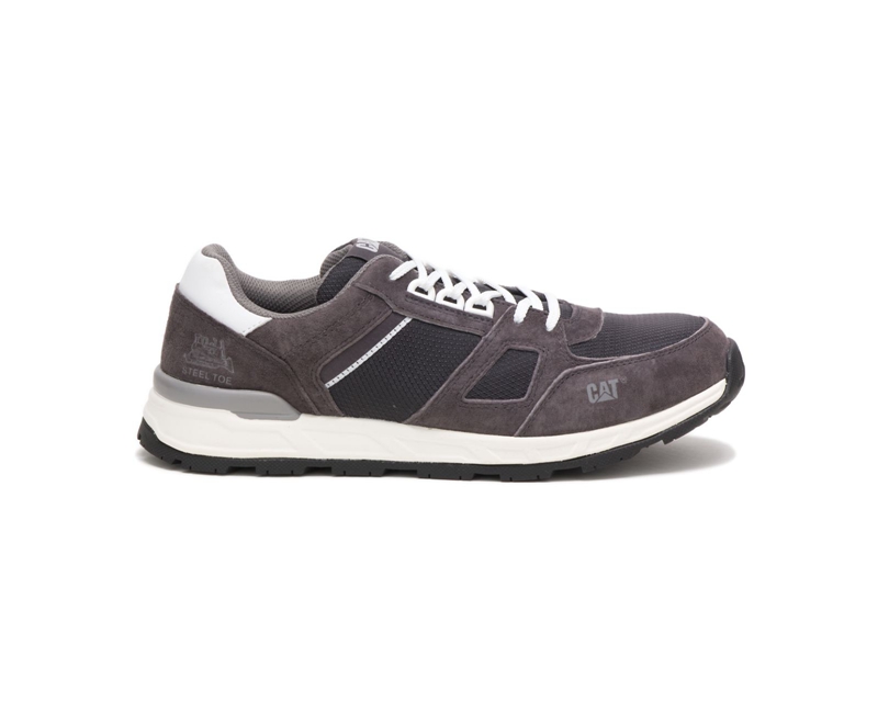 Tenis Caterpillar Woodward Steel Puntera Hombre Cafes | BTXAO-4625