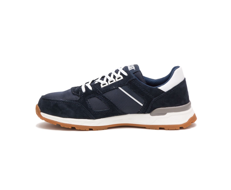 Tenis Caterpillar Woodward Steel Puntera Hombre Azules | ZIPCB-5768