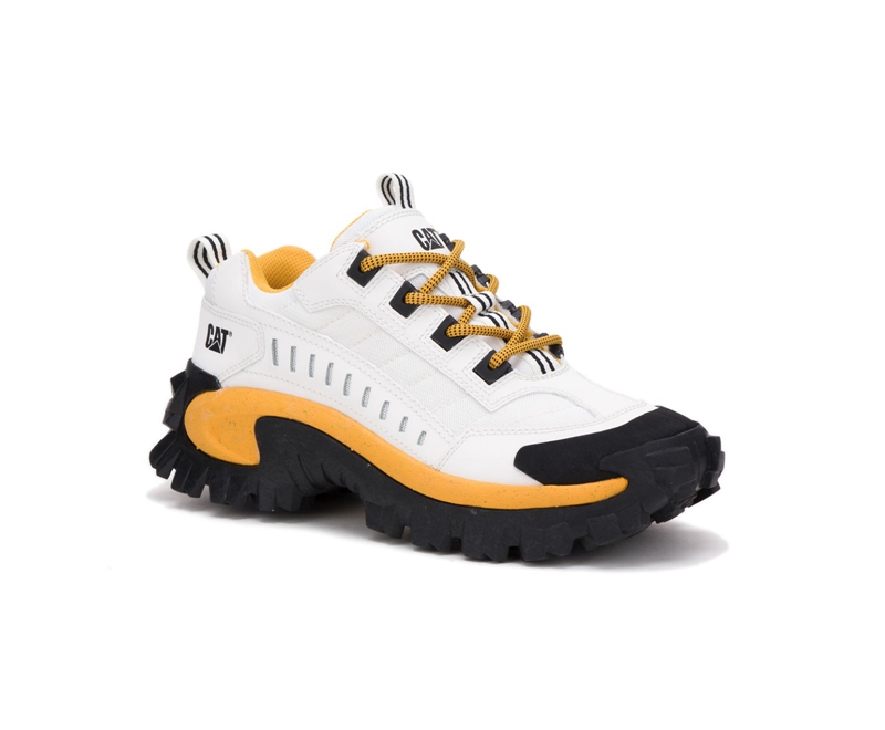 Zapatos Casuales Caterpillar Intruder Hombre Blancos Amarillos | UFQVJ-8356