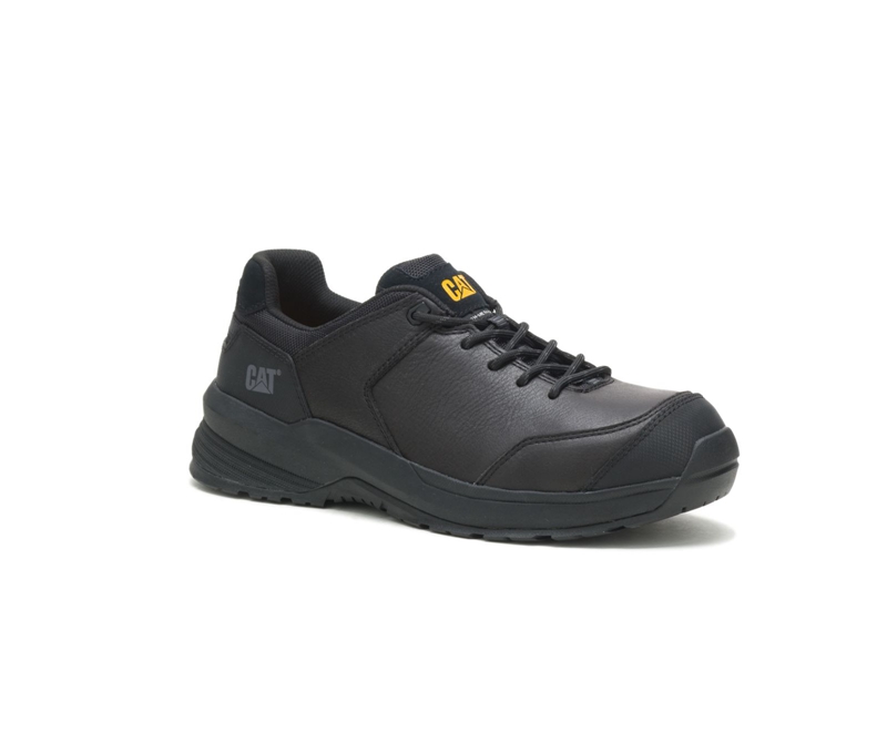 Zapatos De Trabajo Caterpillar Streamline 2.0 Cuero Composite Puntera Hombre Negros | GWTCN-8940