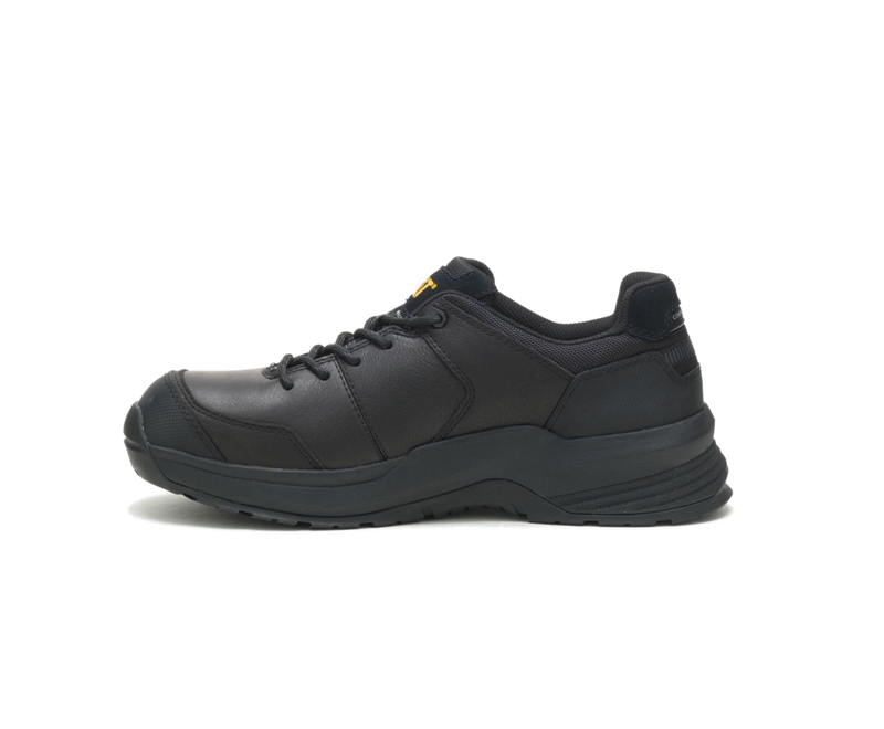 Zapatos De Trabajo Caterpillar Streamline 2.0 Cuero Composite Puntera Hombre Negros | GWTCN-8940