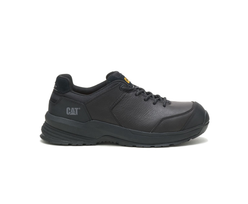 Zapatos De Trabajo Caterpillar Streamline 2.0 Cuero Composite Puntera Hombre Negros | GWTCN-8940