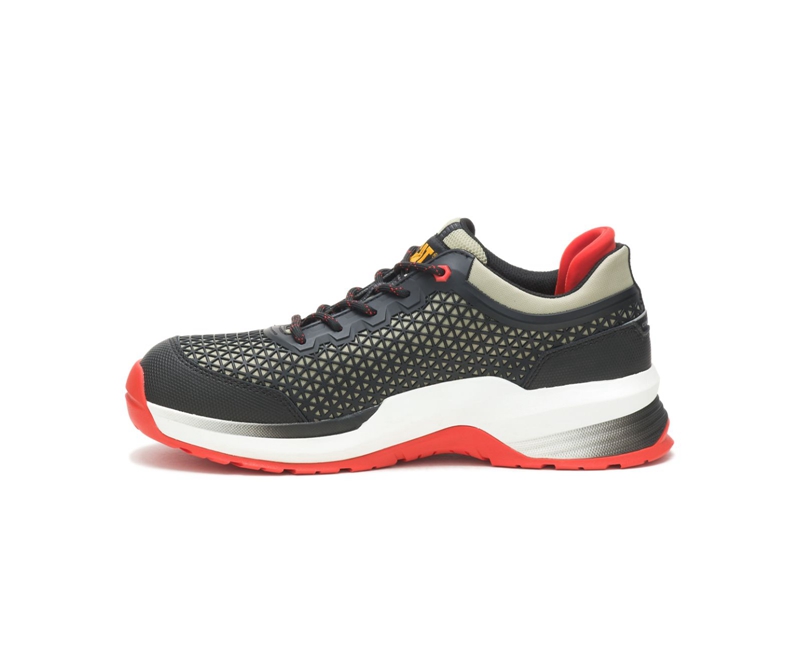 Zapatos De Trabajo Caterpillar Streamline 2.0 Composite Puntera Hombre Grises Negros | HDPSQ-6245